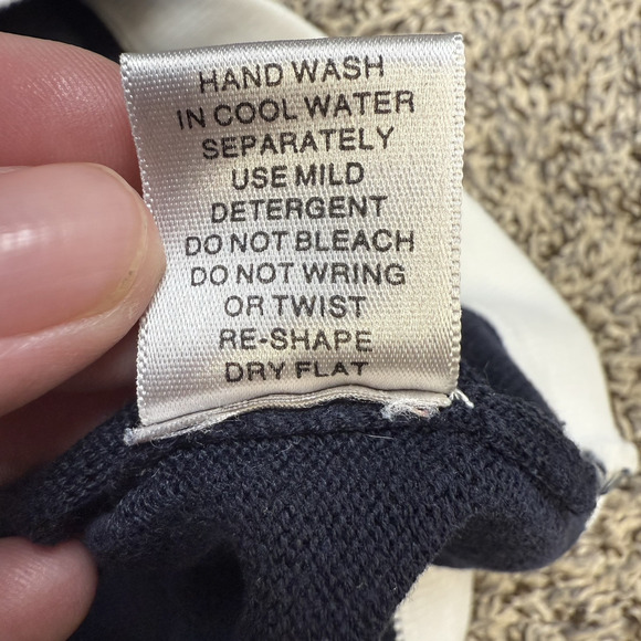 Women’s Christopher Banks Black and White Blouse Collared Size‎ Small - Picture 7 of 10